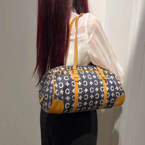 ✈️Sold!Celine Vintage Canvas Shoulder Bag - Picture 2 of 16